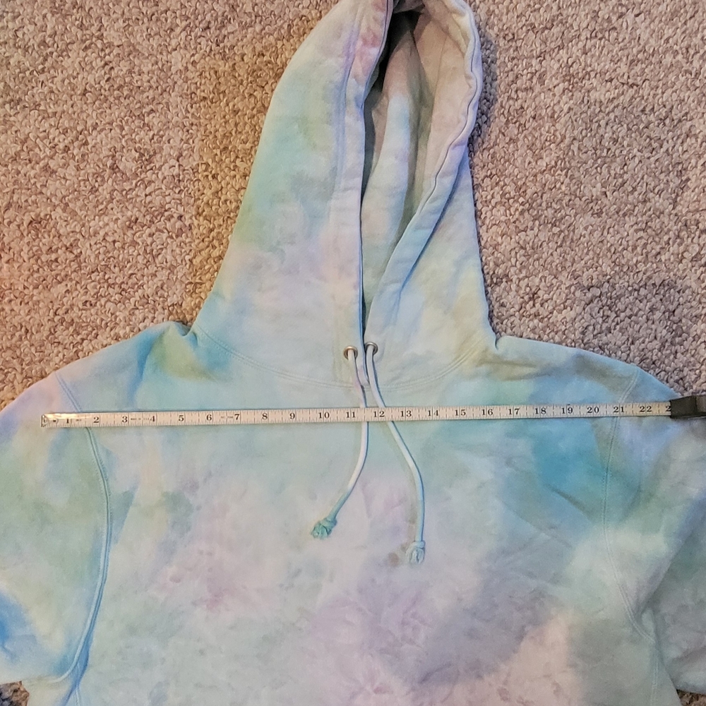 3/Set Of THREE Colorful Tie-Dye Cropped Champion Hoodies - Picture 5 of 16